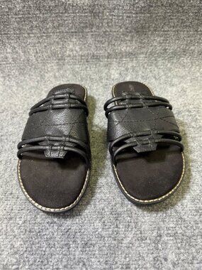 Aerosoles Womens Black Strappy Slide Sandals US 10M Super comfort and style